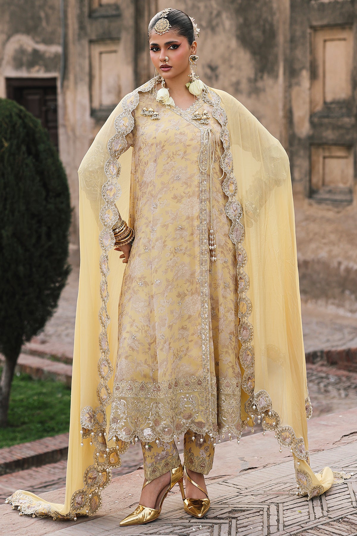 3-PC Stitched Embroidered Printed Chiffon Collection VSL6-13