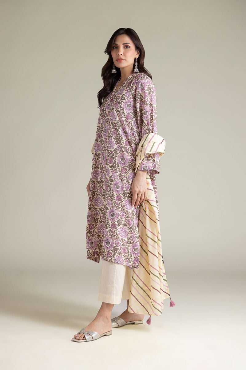 Lawn Striped Dupatta - Image 6