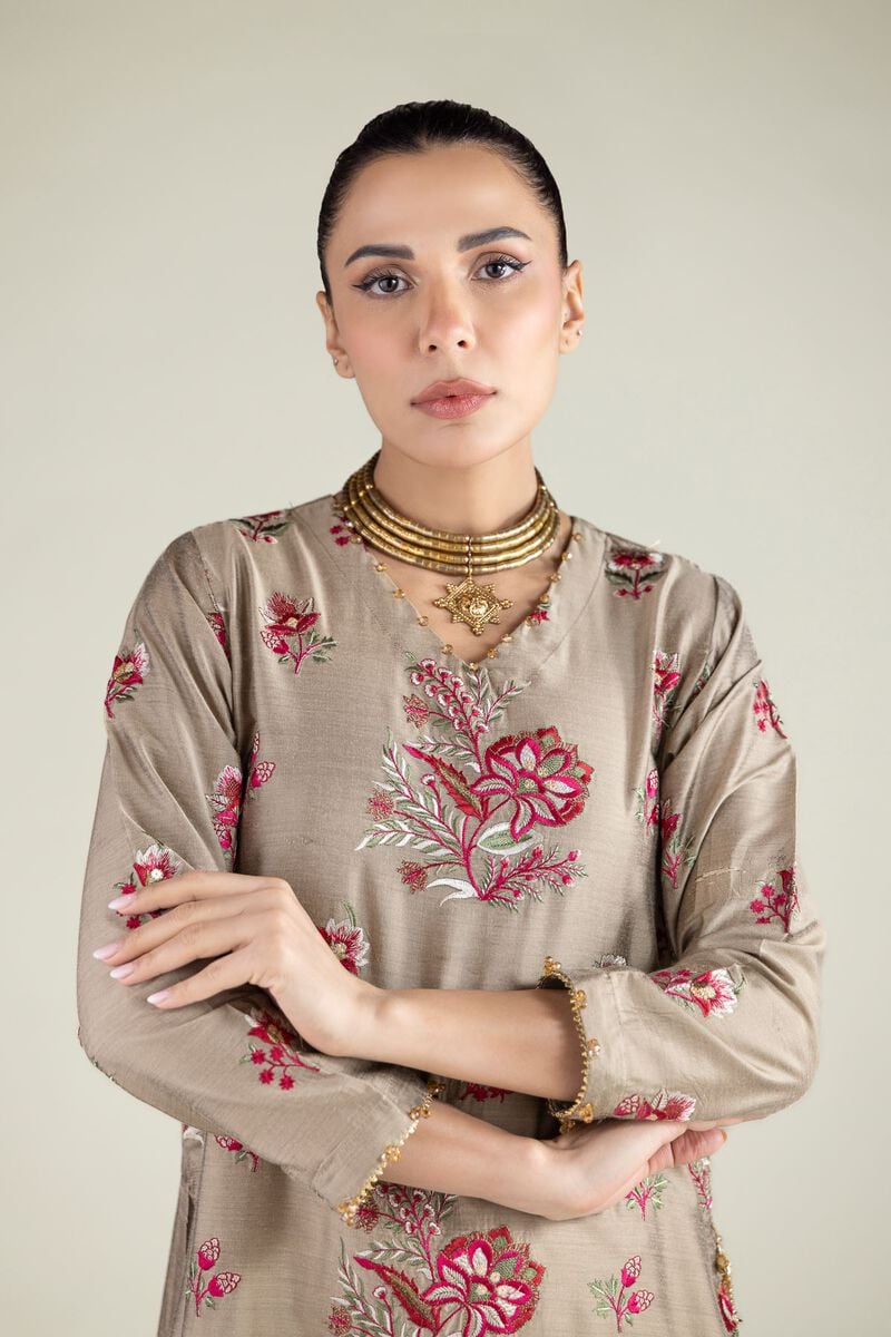 Floral Longline Kurta - Image 3