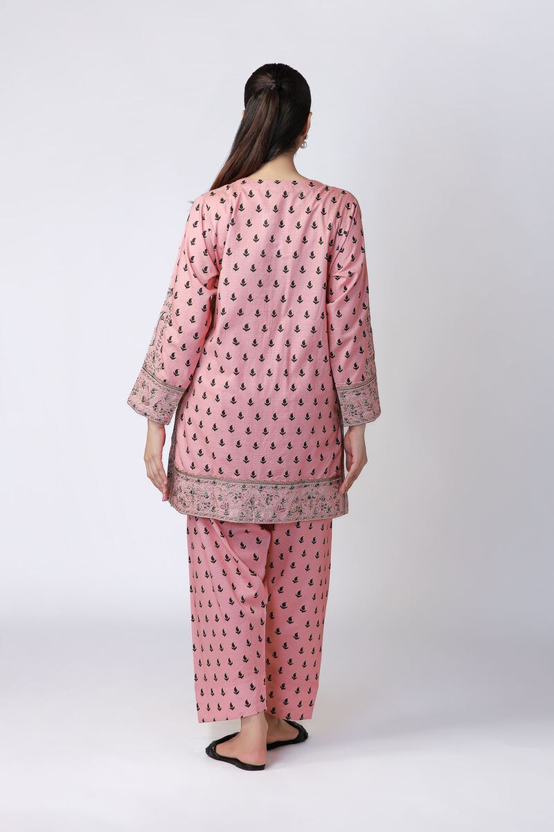 Embroidered Cotton Dobby Kurta - Image 5
