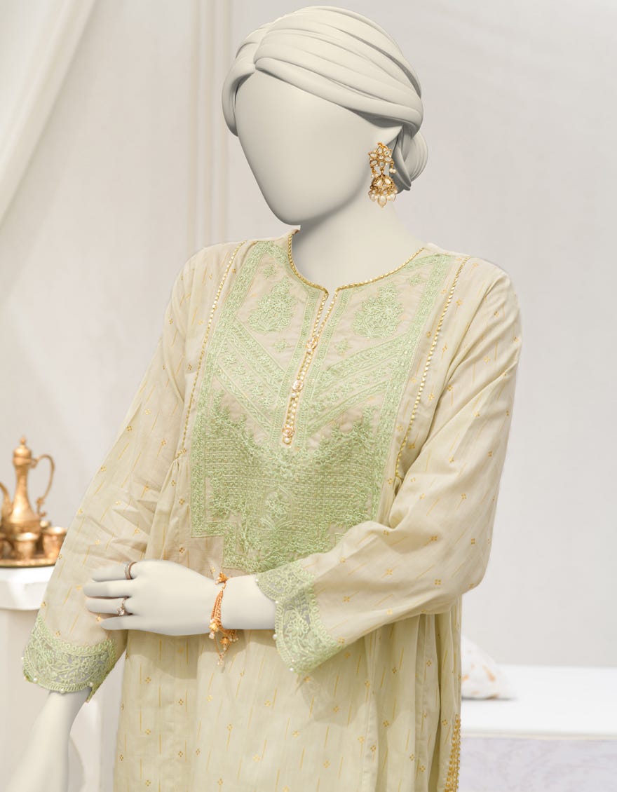 PISTA DOBBY EMBROIDERED 3PC STITCHED - Image 2