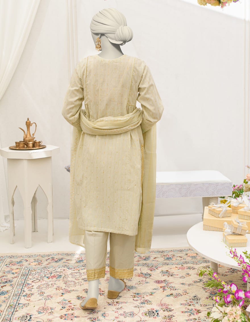 PISTA DOBBY EMBROIDERED 3PC STITCHED - Image 3