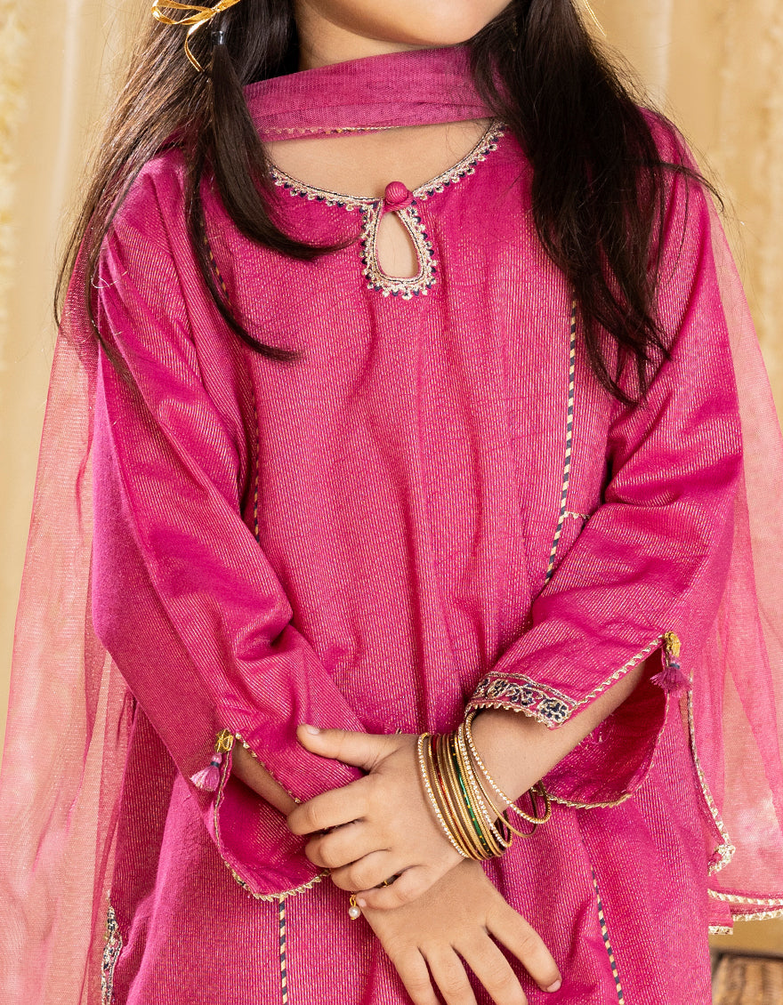 PINK DOBBY 3PC STITCHED - Image 3