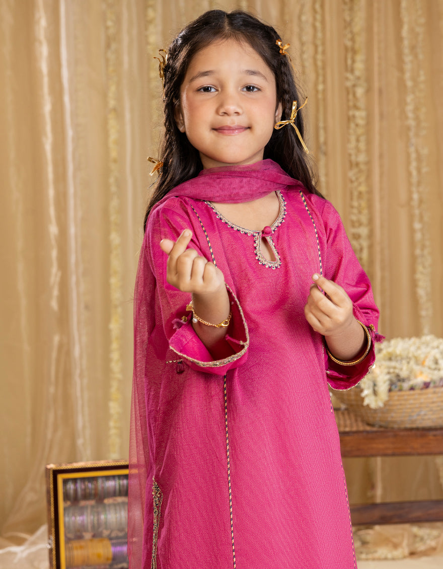 PINK DOBBY 3PC STITCHED - Image 2