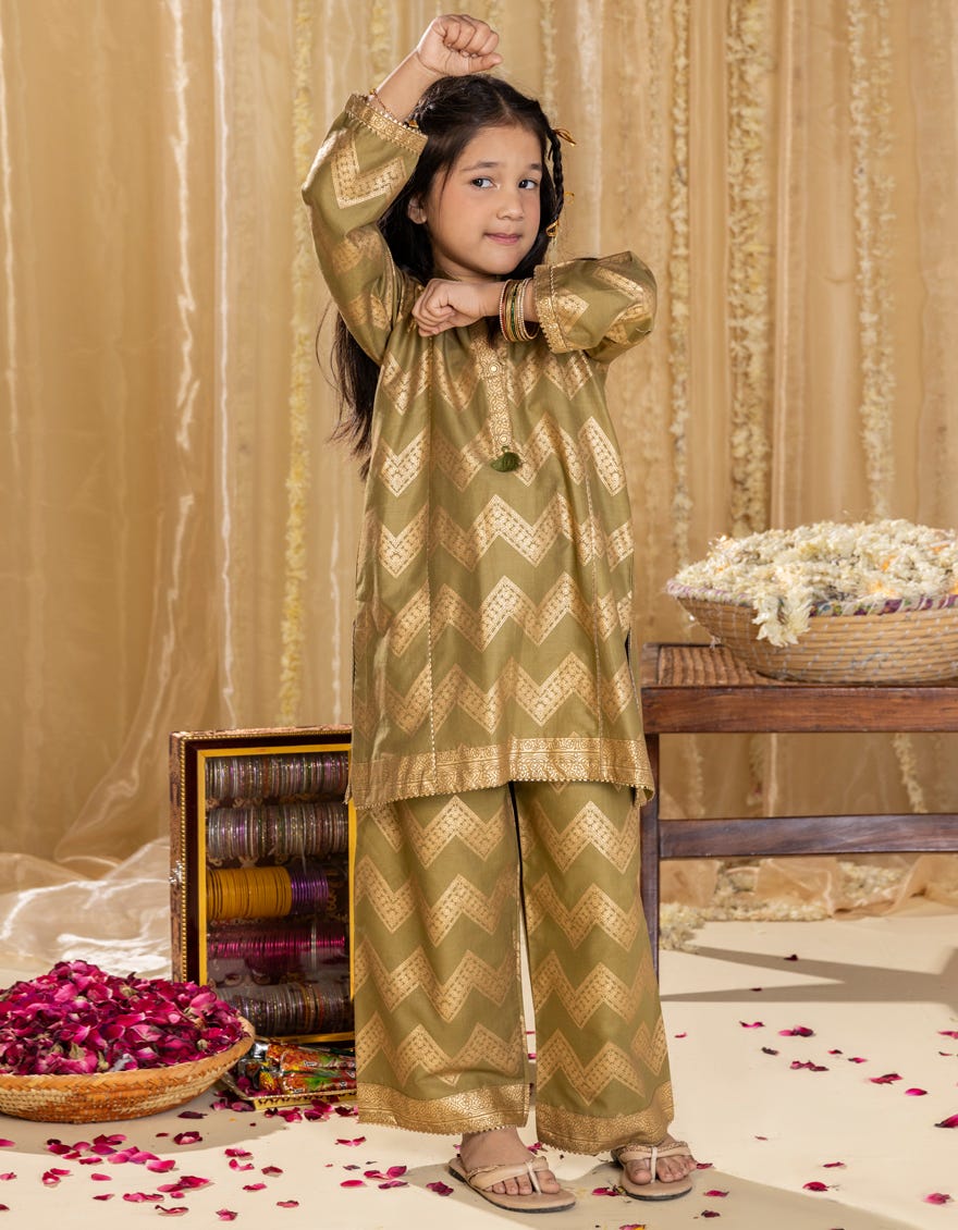 GREEN LAWN PRINTED 2PC