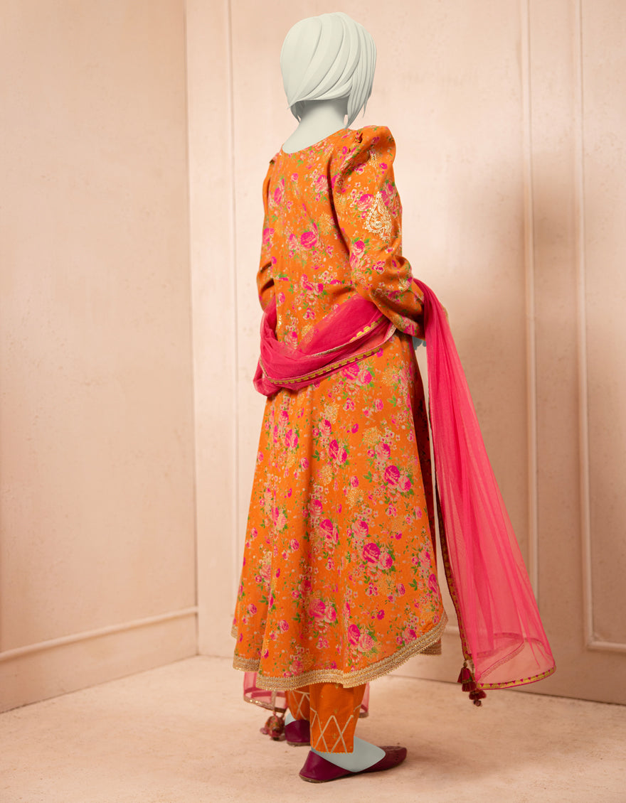 ORANGE TEXTURED 3PC STITCHED - Image 2
