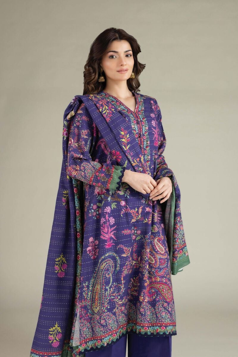 Printed Mesuri Dobby Fabric 3 Piece