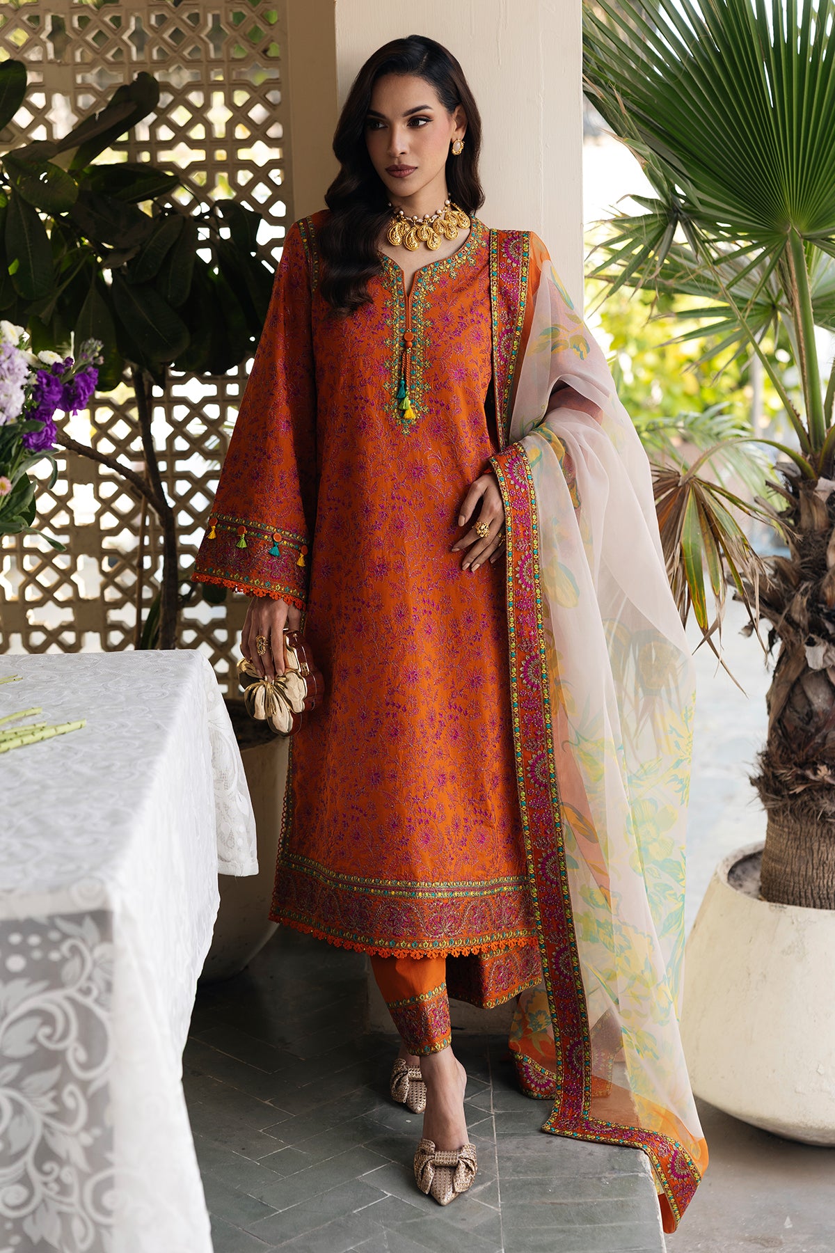 3-PC Stitched Embroidered Lawn Collection ED6-03