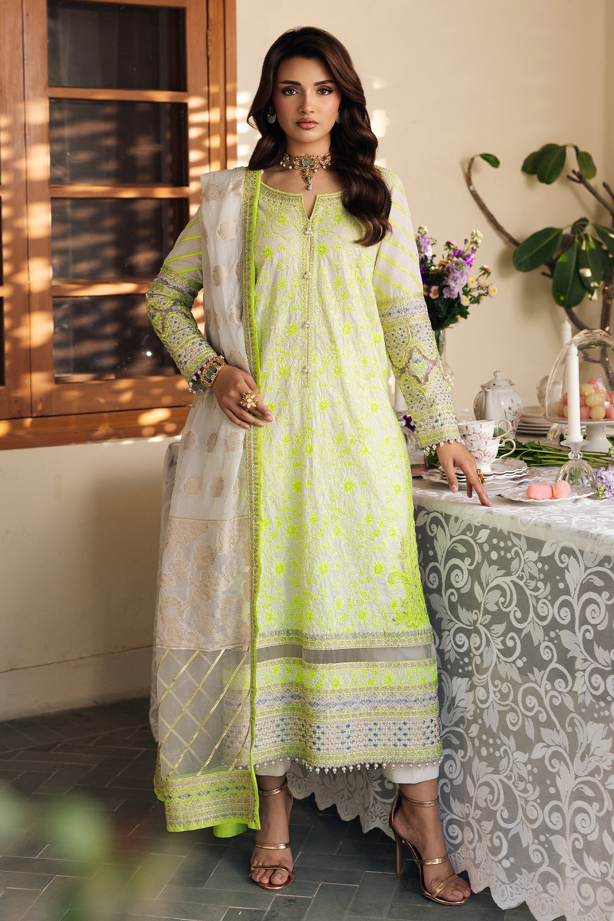 3-PC Stitched Embroidered Lawn Collection ED6-05