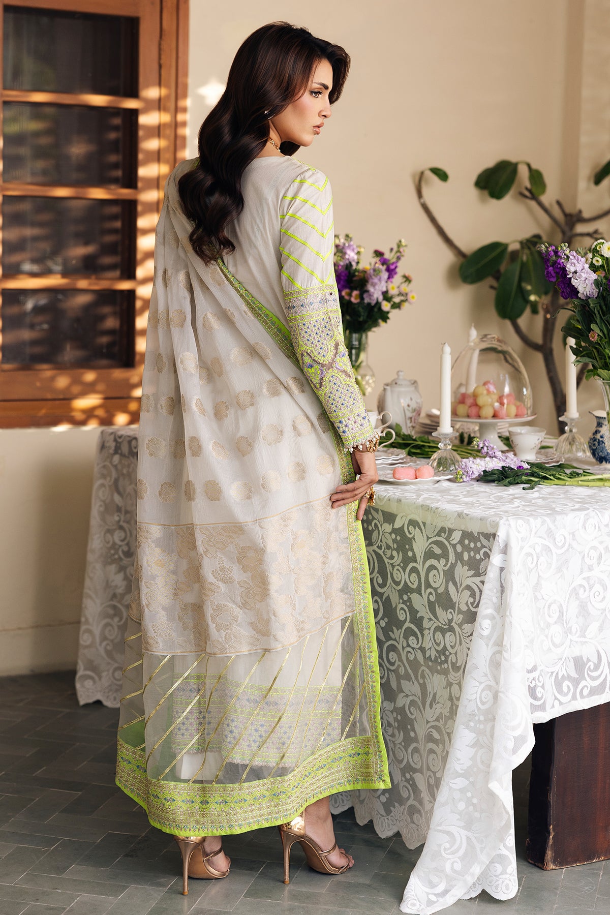3-PC Stitched Embroidered Lawn Collection ED6-05 - Image 4