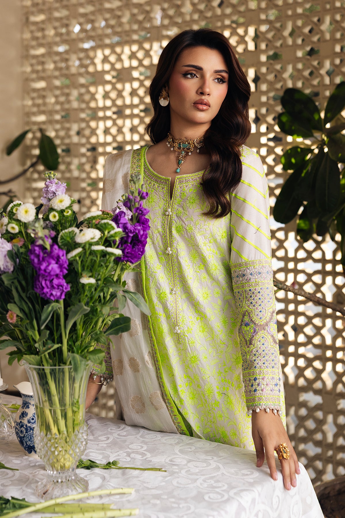 3-PC Stitched Embroidered Lawn Collection ED6-05 - Image 5
