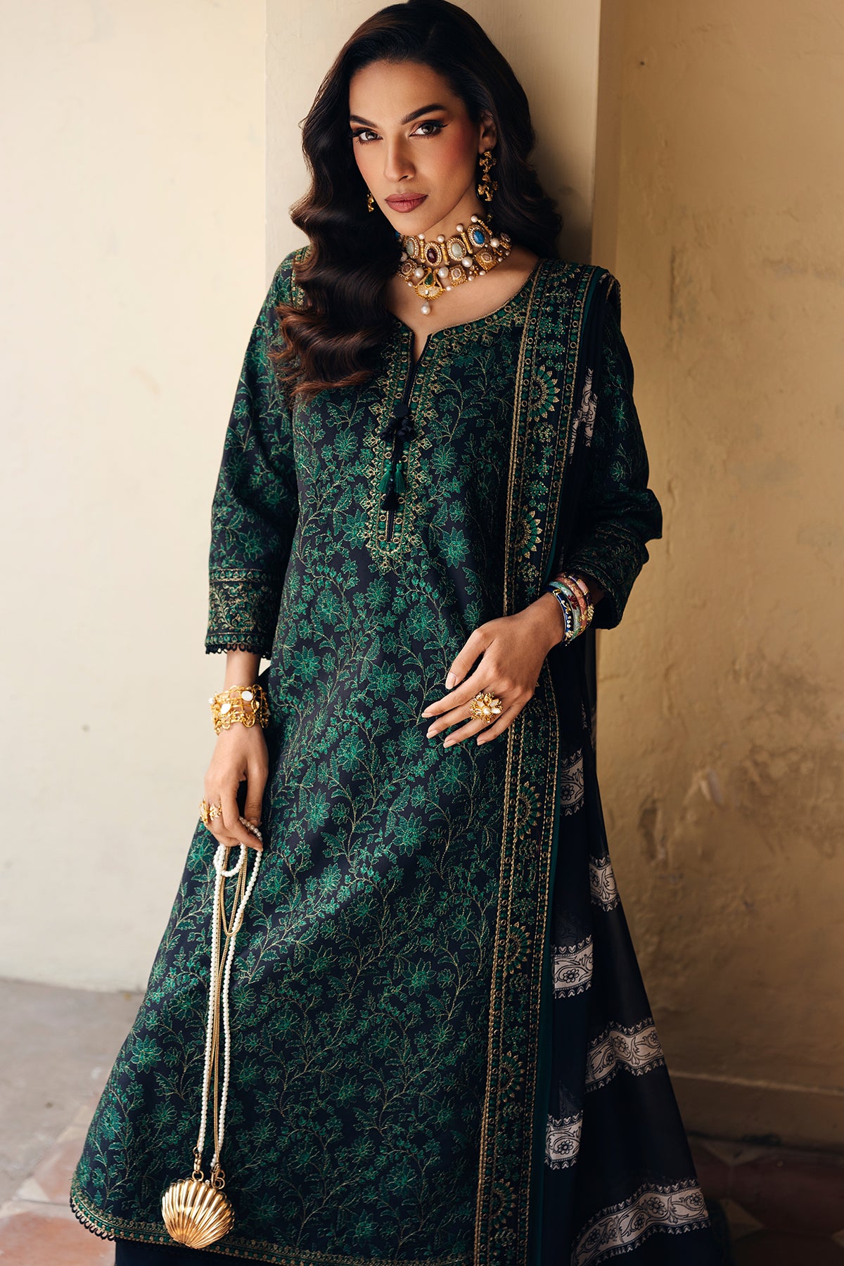 3-PC Stitched Embroidered Lawn Collection ED6-02