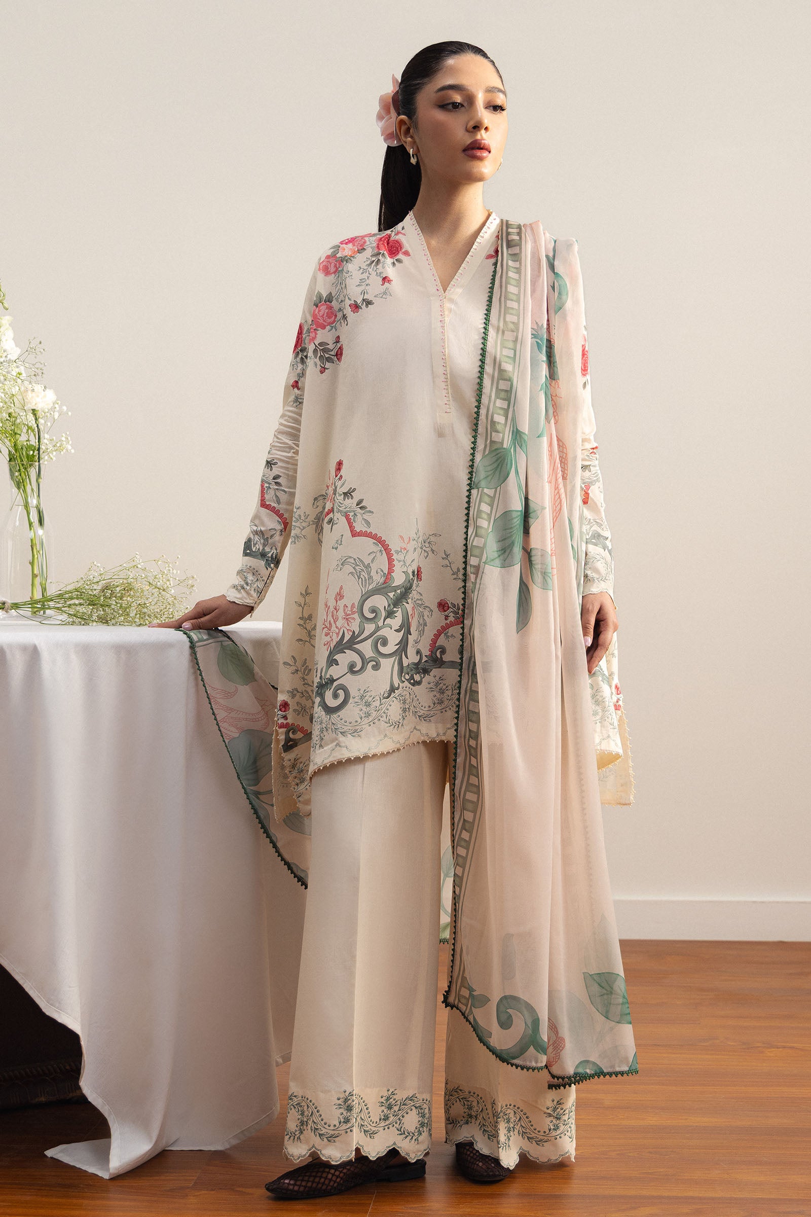 Coco by Zara Shahjahan - Rei-9B - Digital Printed Lawn 2 Piece Suit