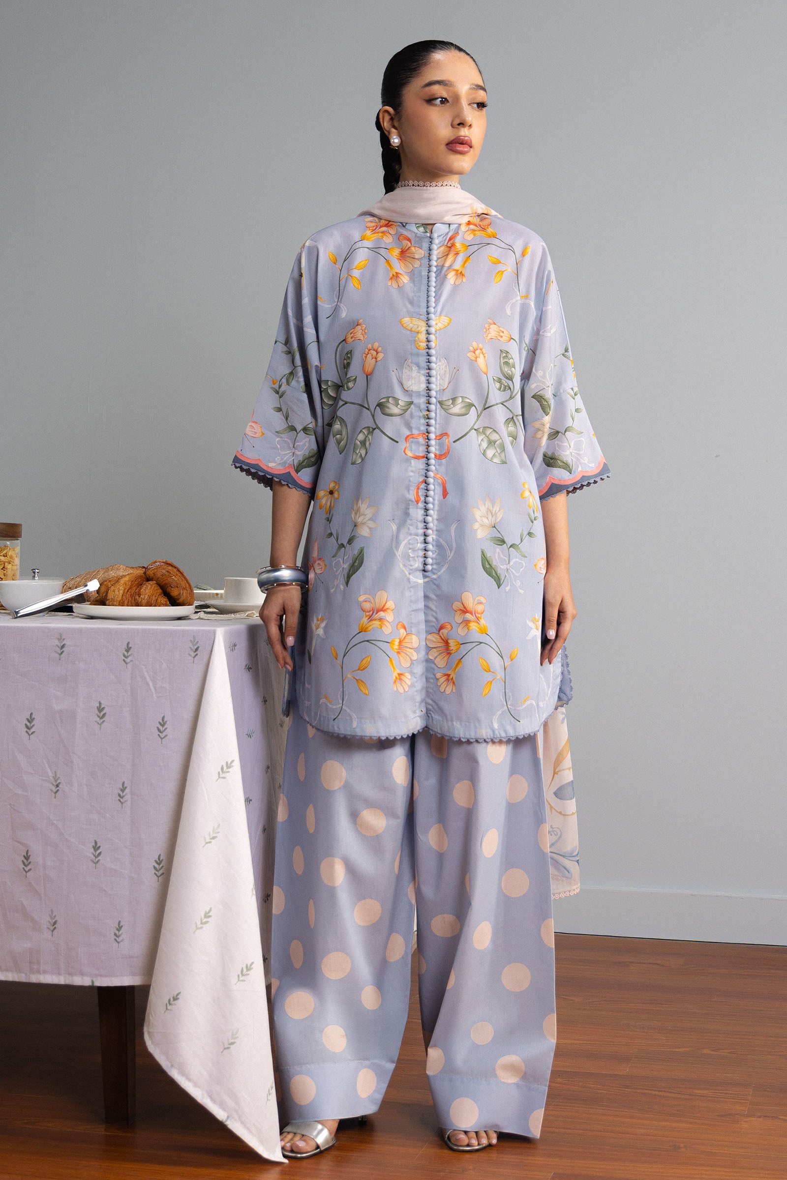 Coco by Zara Shahjahan - Yuki-8B - Digital Printed Lawn 2 Piece Suit