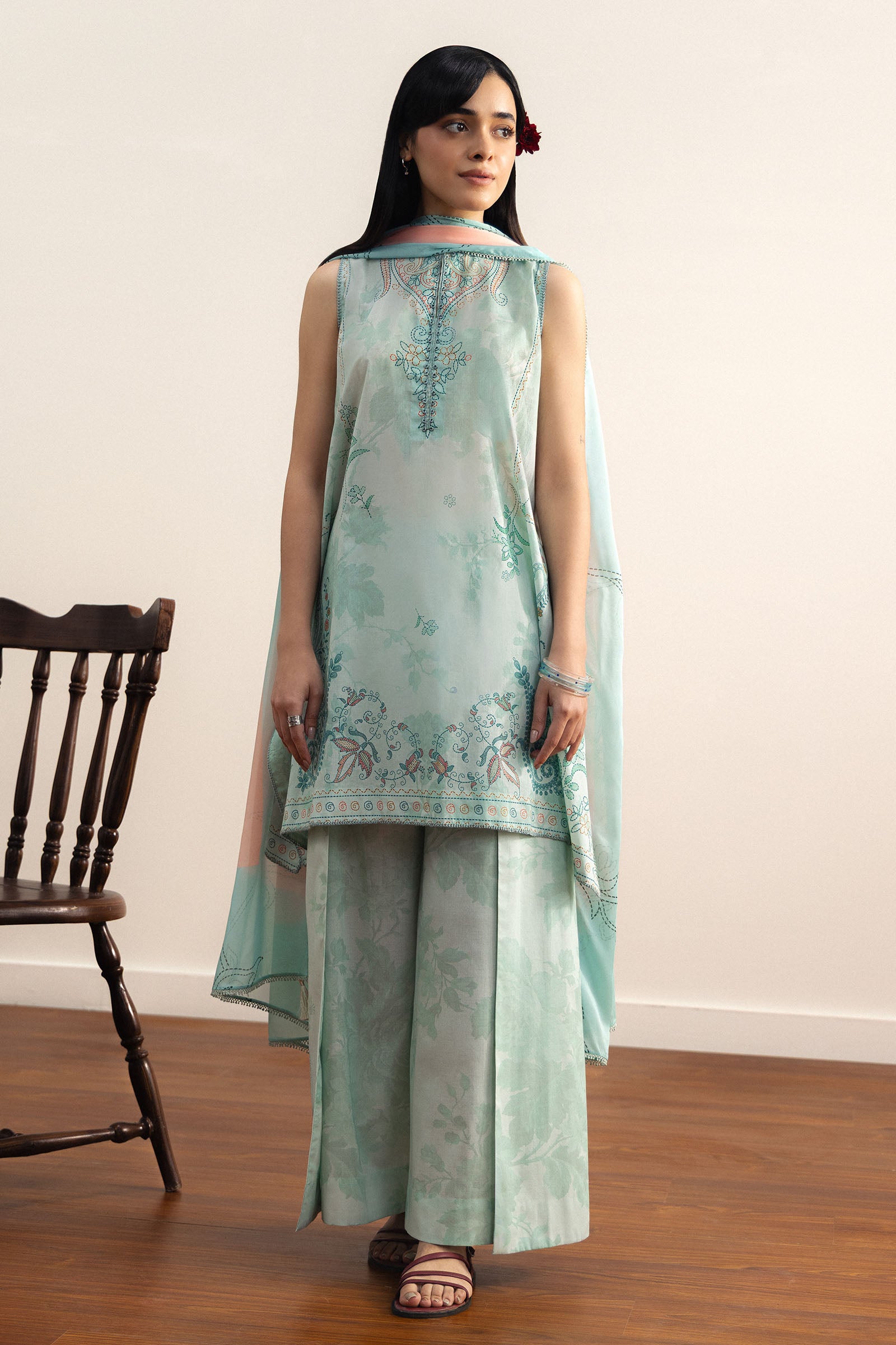 Coco by Zara Shahjahan - Sora-3B - Digital Printed Lawn 2 Piece Suit