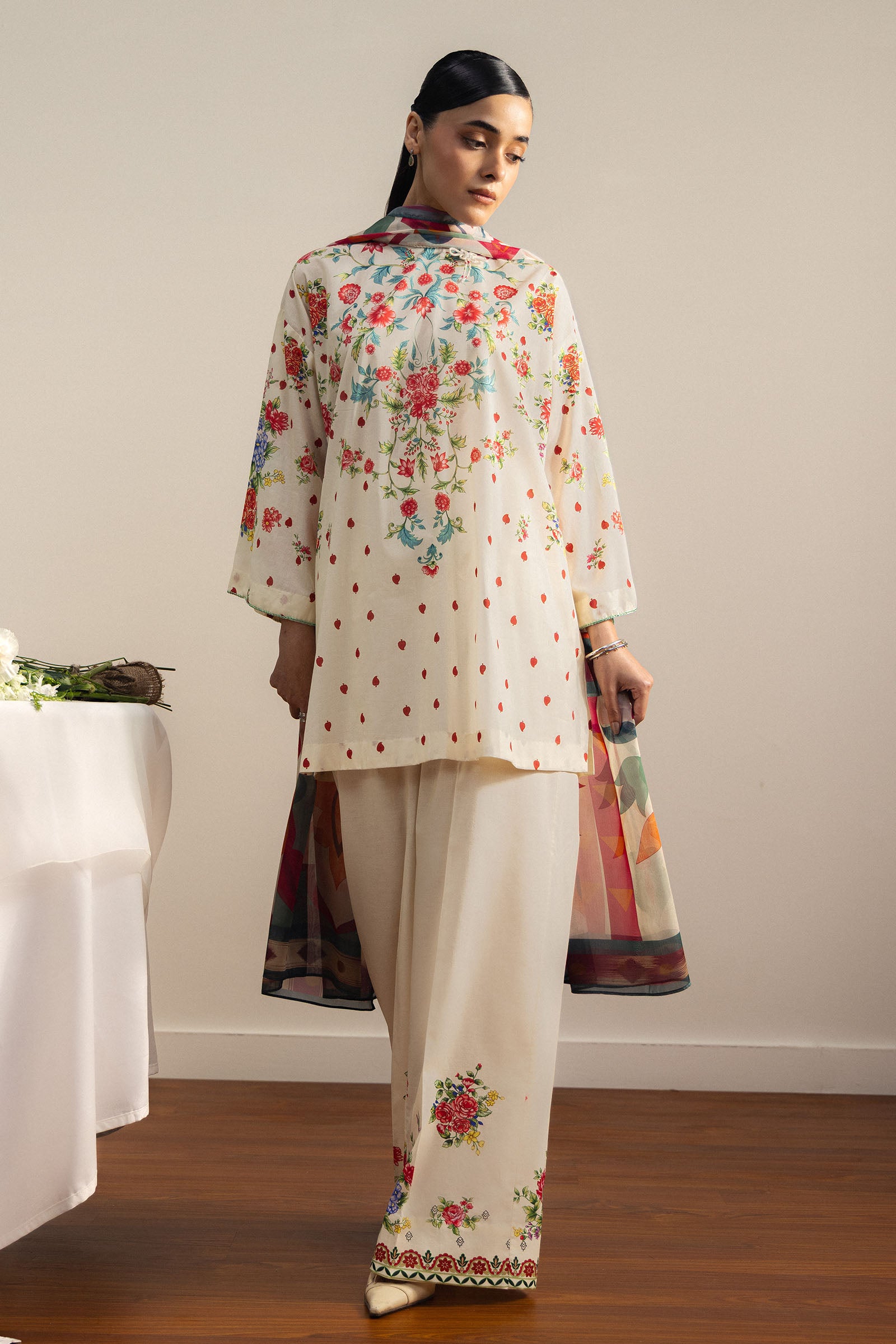 Coco by Zara Shahjahan - Aki-6A - Digital Printed Lawn 2 Piece Suit