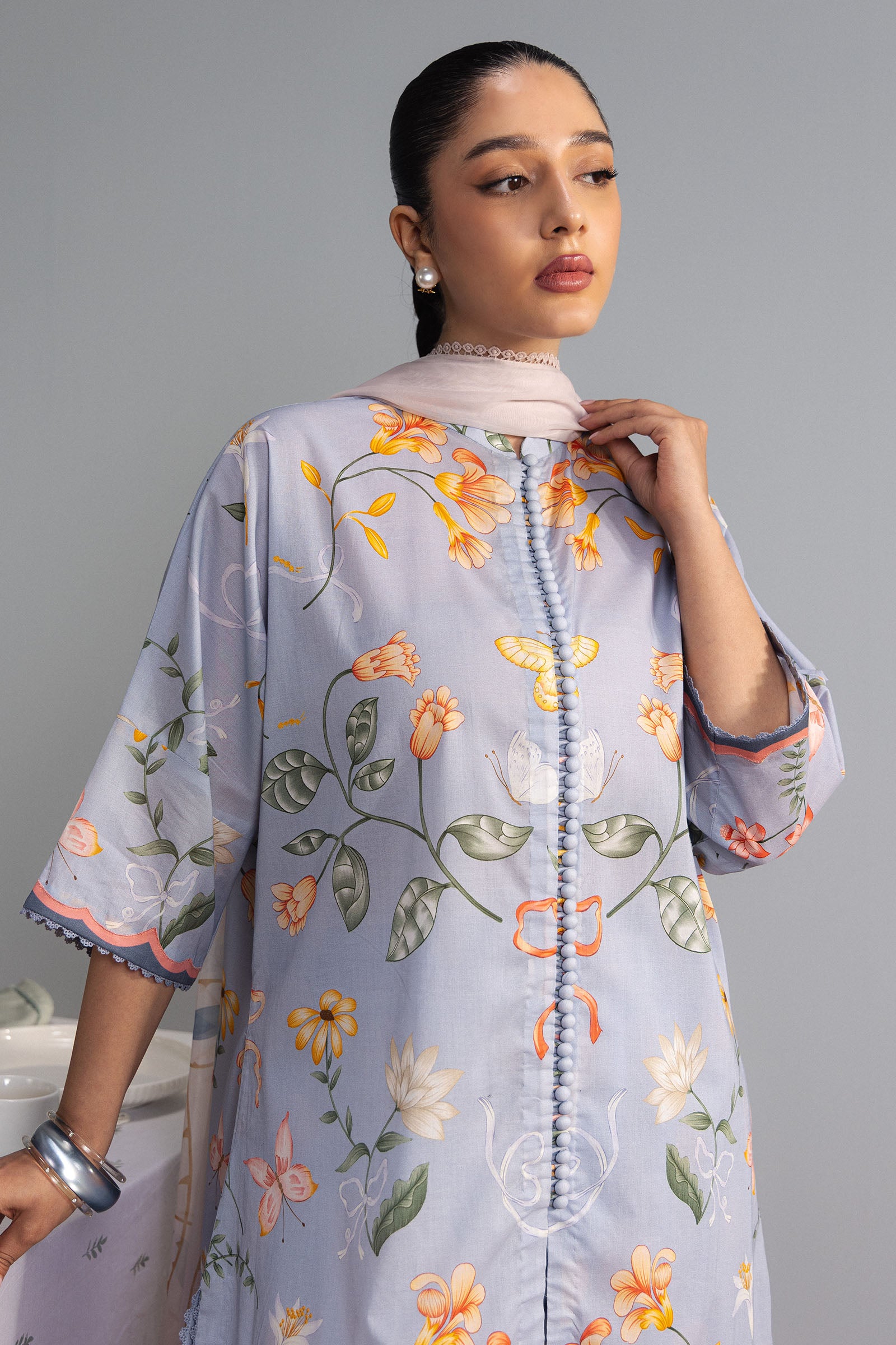 Coco by Zara Shahjahan - Yuki-8B - Digital Printed Lawn 2 Piece Suit - Image 2