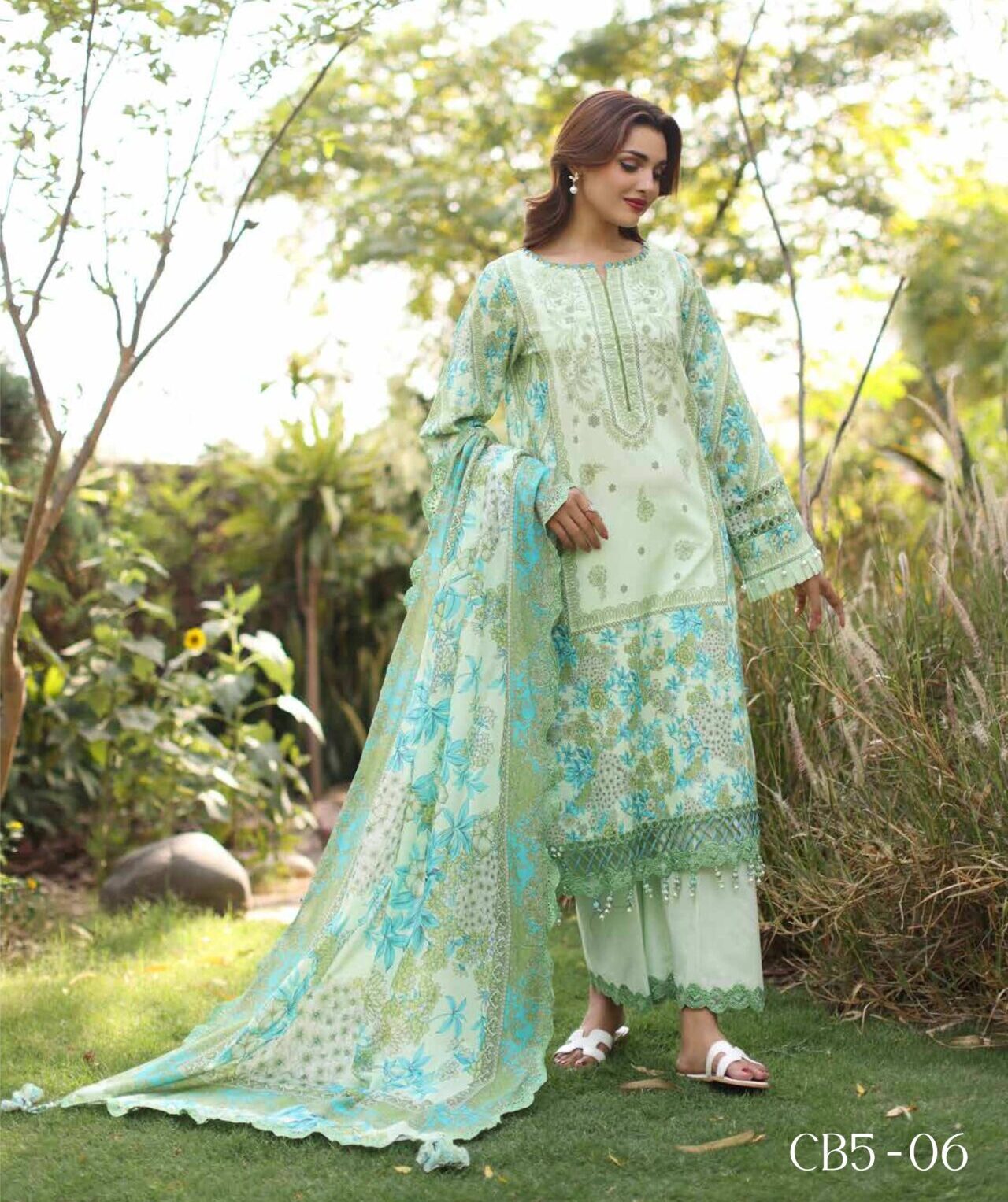 Charizma CB5-06 Basics Vol-01 Embroidered Lawn Suit