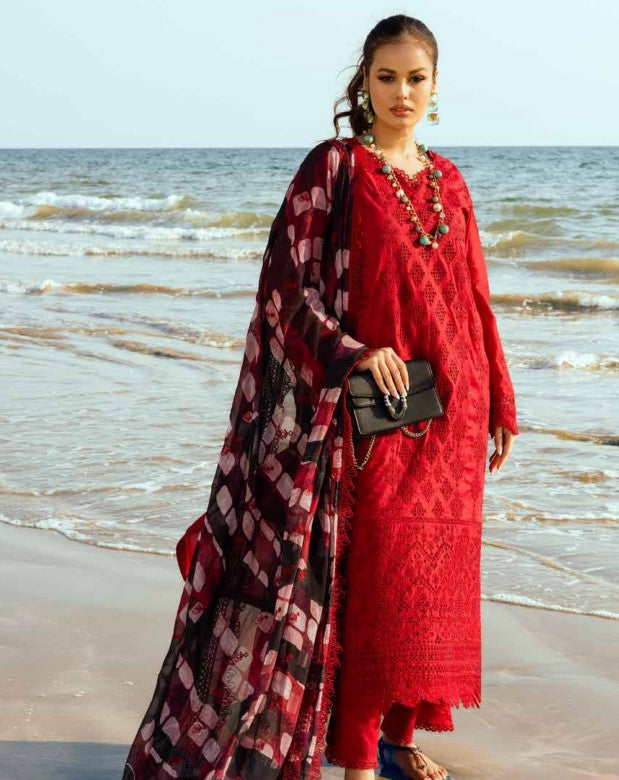 Munaf Textile Tehzeeb Chikankari Embroidered Lawn 3-Piece TL421
