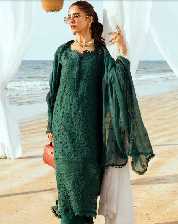 Munaf Textile Tehzeeb Chikankari Embroidered Lawn 3-Piece TL422