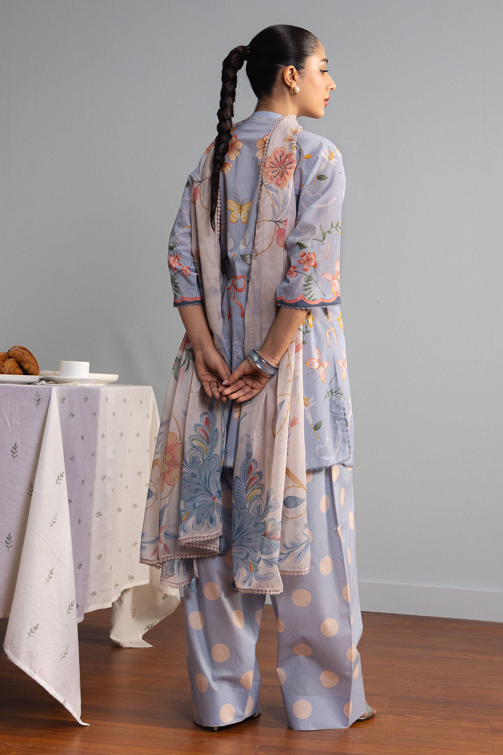 Coco by Zara Shahjahan - Yuki-8B - Digital Printed Lawn 2 Piece Suit - Image 4