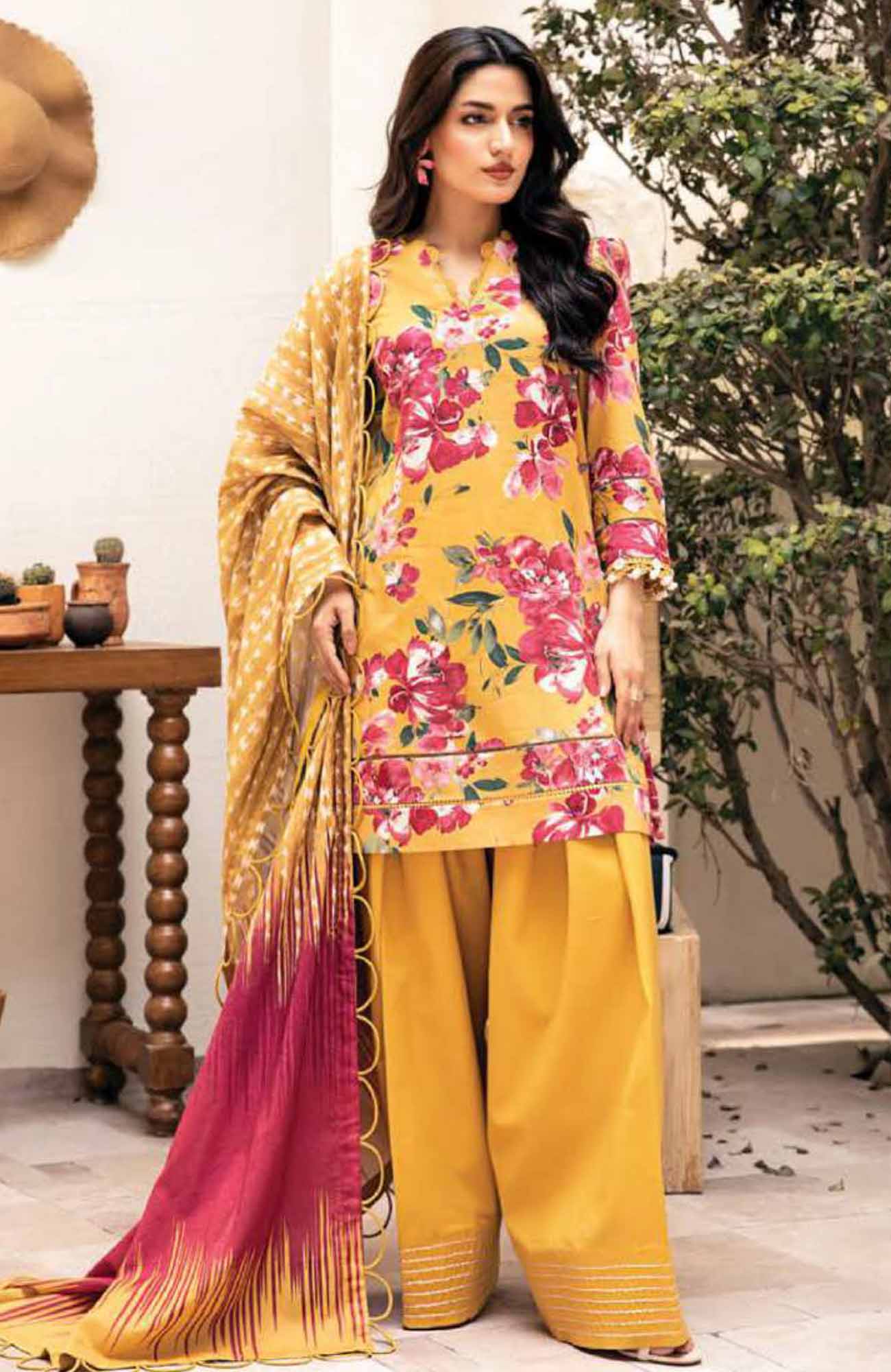 Maria B Elaheh Unstitched Lawn Printed 3-Piece Suit MBSCELPL05