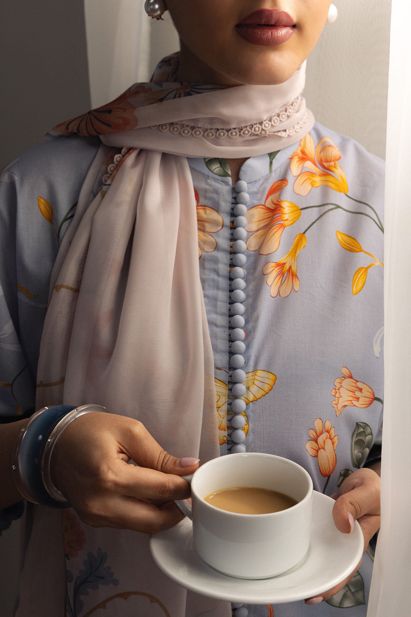 Coco by Zara Shahjahan - Yuki-8B - Digital Printed Lawn 2 Piece Suit - Image 5