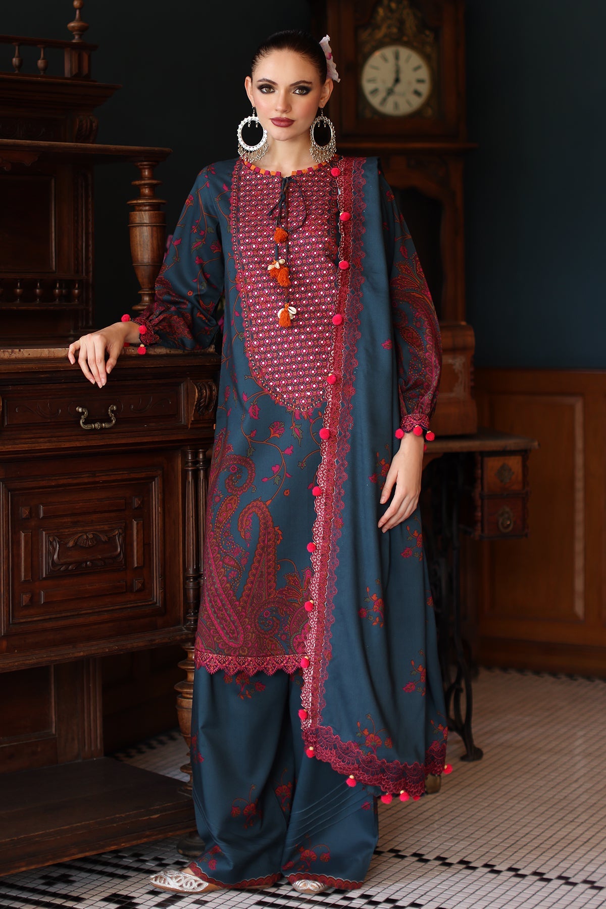 Charizma Aniiq Embroidered Linen Unstitched 3-Piece ANW6-04