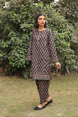 Generation Mysore 2-Piece Block Print Set - Black